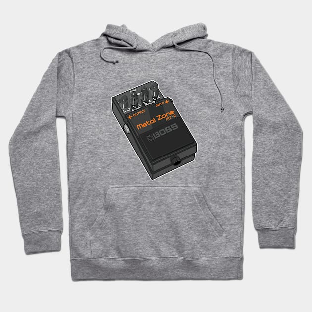 Guitar Pedal Metal Zone Hoodie by atras